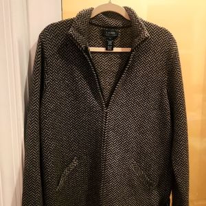 100 % lambswool Vintage Ralph Lauren Herringbone zip up Jacket